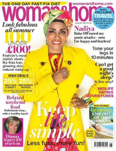 Nadiya Hussain, Woman & Home Magazine August 2017 Cover Photo - United ...