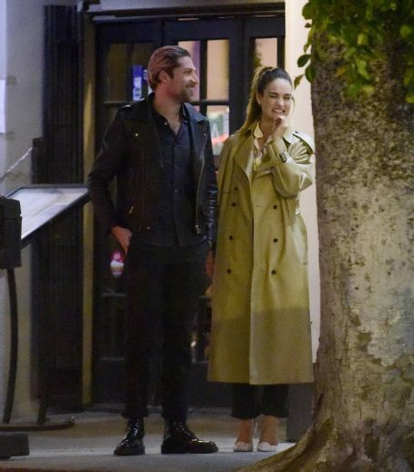 Lily James – With boyfriend Michael Shuman out in Los Angeles