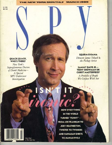 Chevy Chase - Spy Magazine Cover [United States] (March 1989)