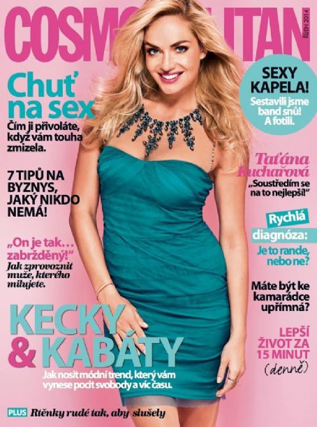 Tatána Kucharová, Cosmopolitan Magazine October 2014 Cover Photo ...