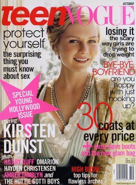 Kirsten Dunst, Teen Vogue Magazine October 2004 Cover Photo - United States