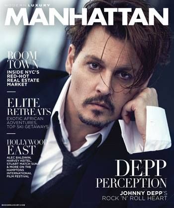 Johnny Depp, Manhattan Magazine October 2015 Cover Photo - United States