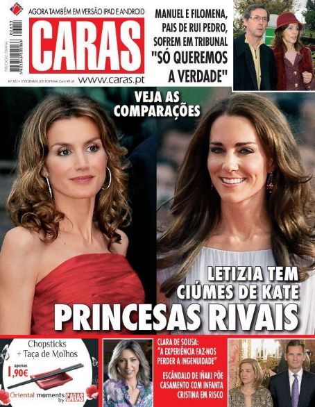 Queen Letizia of Spain, Catherine Duchess of Cambridge, Caras Magazine ...