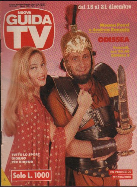 Moana Pozzi - Guida TV Magazine Cover [Italy] (15 December 1991)