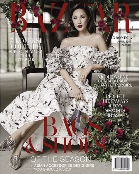 Nicole Warne, Harper's Bazaar Magazine April 2019 Cover Photo - Indonesia