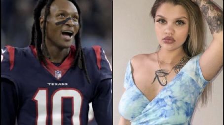 Amina Blue and DeAndre Hopkins