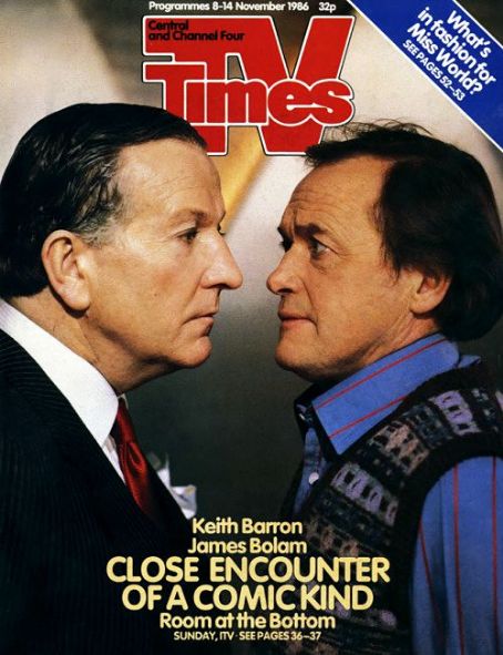 James Bolam - TV Times Magazine Cover [United Kingdom] (6 November 1986)