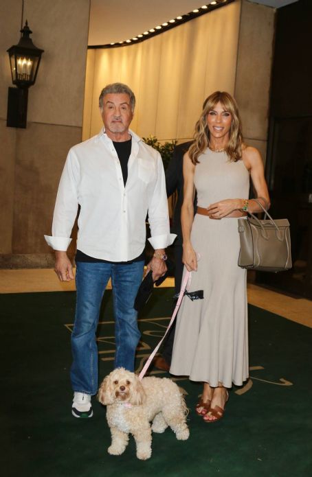 Jennifer Flavin – With Sylvester Stallone promoting ‘The Family Stallone’ in NY
