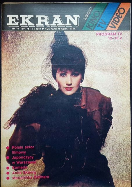 Liza Machulska, Ekran Magazine 11 May 1989 Cover Photo - Poland