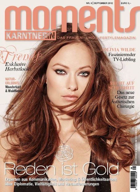 Olivia Wilde, Moments Kärntnerin Magazine September 2012 Cover Photo