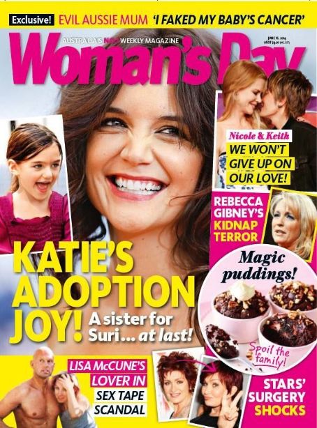 Katie Holmes, Woman's Day Magazine 16 June 2014 Cover Photo - Australia