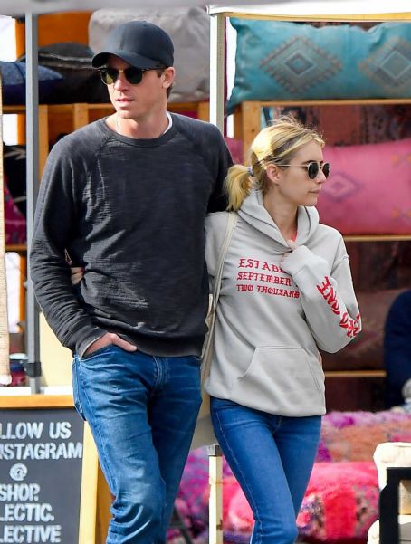 Emma Roberts And Boyfriend Garrett Hedlund At A Local Flea Market