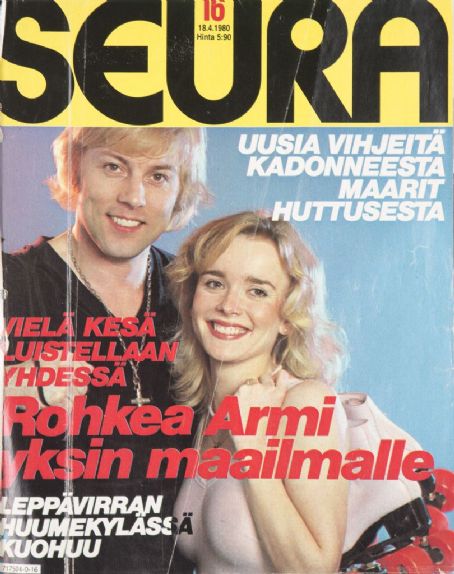 Danny, Armi Aavikko, Danny Ja Armi, Seura Magazine 18 April 1980 Cover ...