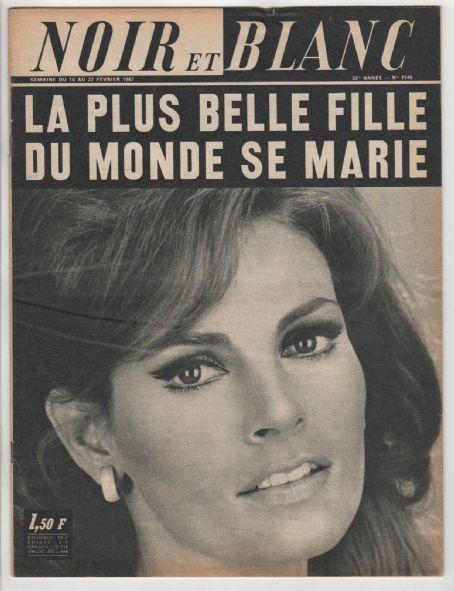 Raquel Welch - Noir et Blanc Magazine Cover [France] (16 February 1967)