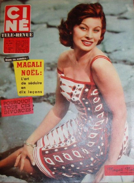 Magali Noël, Cine Tele Revue Magazine 27 January 1960 Cover Photo - France