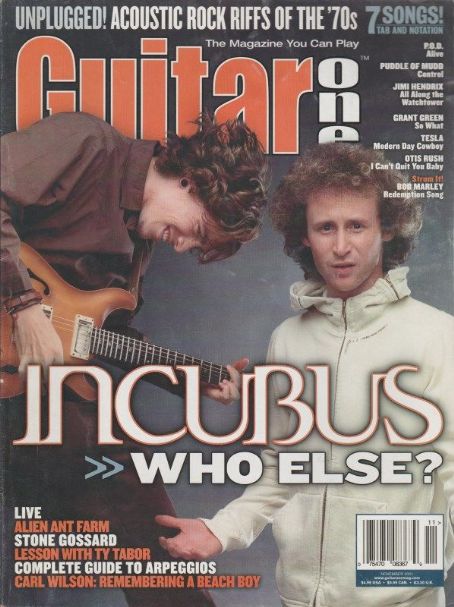 Incubus, Guitar One Magazine November 2001 Cover Photo - United States