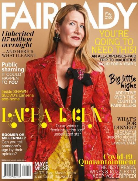 Laura Dern, Fairlady Magazine May 2020 Cover Photo - South Africa