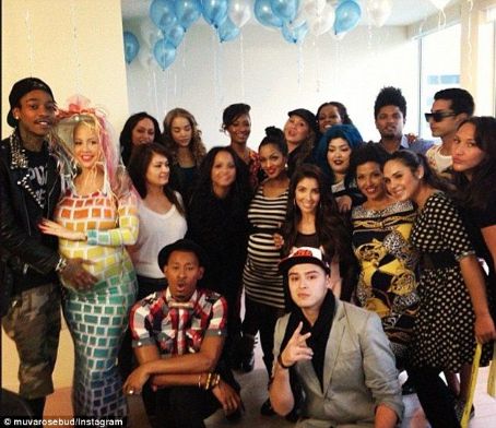 Amber Rose Celebrates Her Baby Shower at Her Home in Los Angeles, California - January 6, 2013
