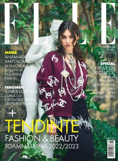 Anamaria Vartolomei, Elle Magazine August 2022 Cover Photo - Romania