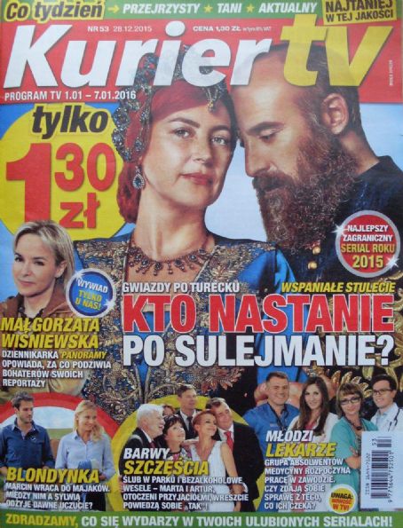 Vahide Perçin, Halit Ergenç - Kurier TV Magazine Cover [Poland] (1 January 2016)