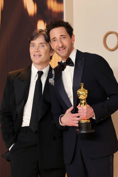 Cillian Murphy and Adrien Brody - The 97th Annual Academy Awards - Press Room (2025)