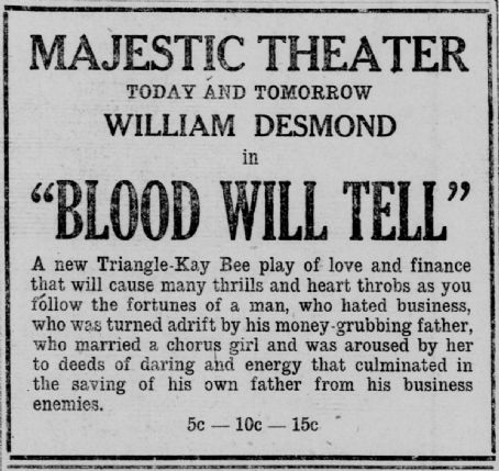 Blood Will Tell