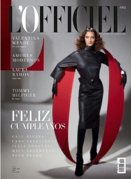Valentina Wende, L'Officiel Magazine April 2019 Cover Photo - Argentina