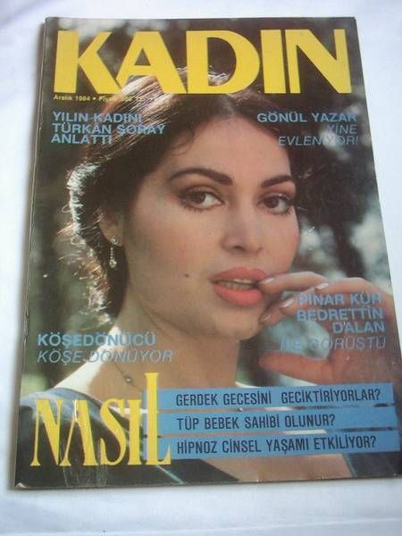 Türkan Soray, Kadin Magazine December 1984 Cover Photo - Turkey