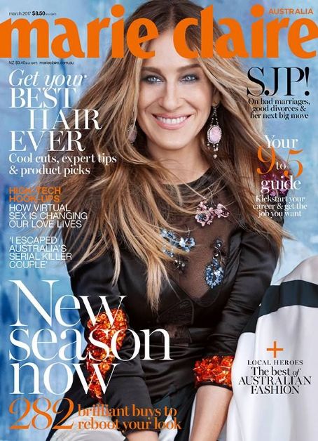 Sarah Jessica Parker, Marie Claire Magazine March 2017 Cover Photo ...