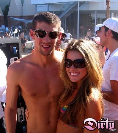 Michael Phelps and Carrie Prejean