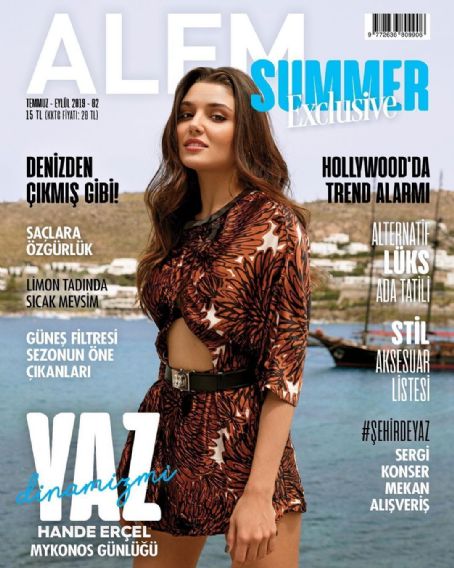 Hande Ercel - Alem summer Magazine Cover [Turkey] (July 2019)