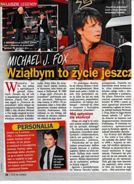 Michael J. Fox - Zycie na goraco Magazine Pictorial [Poland] (22 June 2023)