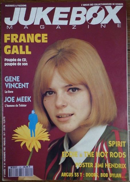 France Gall, Jukebox Magazine Magazine November 1992 Cover Photo - France