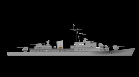 French frigate Protet