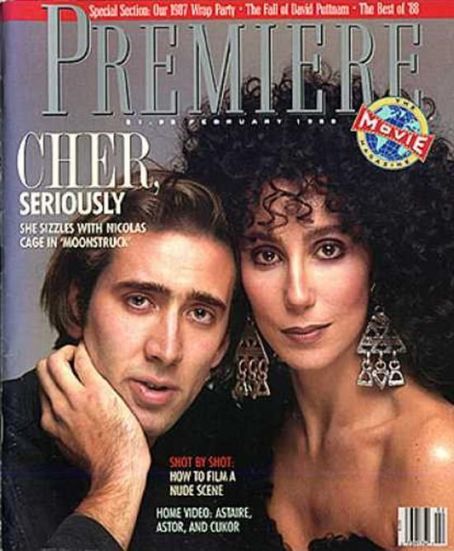 Cher, Nicolas Cage, Moonstruck, Cher And Nicolas Cage, Premiere ...