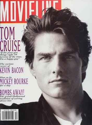 Tom Cruise, Movieline Magazine December 1992 Cover Photo - United States