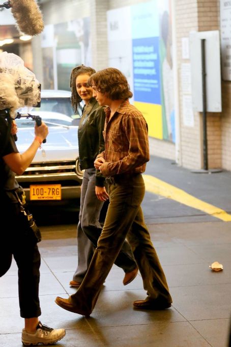 Sasha Lane – On the set of ‘The Crowded Room’ in New York