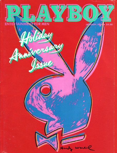 Rabbit Head, Art by Andy Warhol, Playboy Magazine January 1986 Cover ...