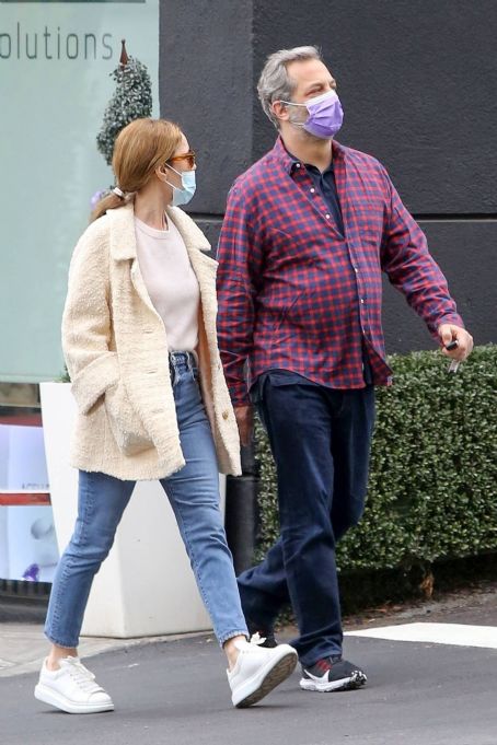 Leslie Mann – With Judd Apatow seen after lunch in Santa Monica