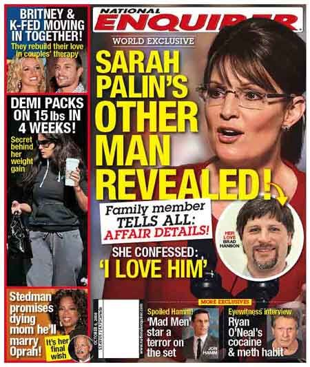 Sarah Palin, National Enquirer Magazine 06 October 2008 Cover Photo ...