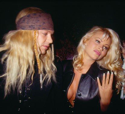 Bret Michaels and Pamela Anderson.