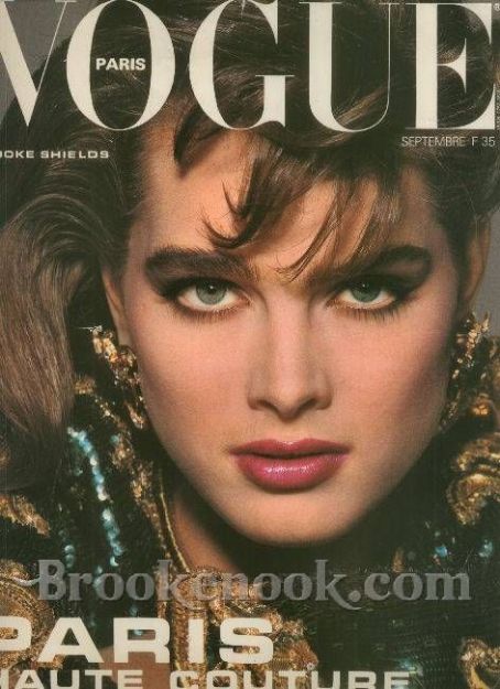 Brooke Shields, Vogue Magazine September 1983 Cover Photo - France