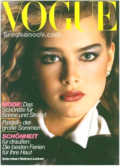 Brooke Shields, Vogue Magazine April 1980 Cover Photo - Germany
