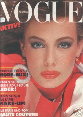 Kelly LeBrock, Vogue Magazine March 1981 Cover Photo - Germany