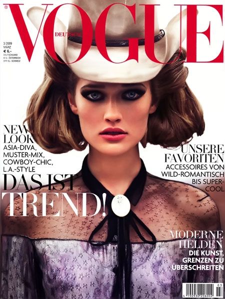 Toni Garrn, Greg Kadel, Greg Kadel, Vogue Magazine March 2009 Cover