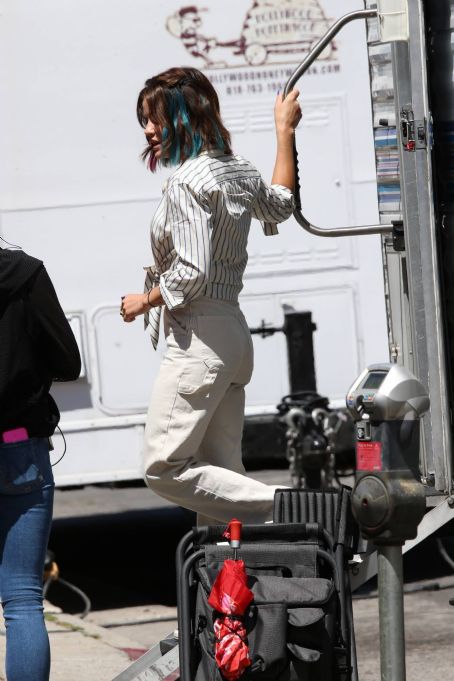 Lucy Hale – Seen on the set of a new project in Los Angeles