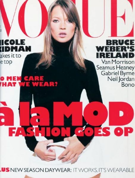 Kate Moss, Wayne Maser, Vogue Magazine October 1995 Cover Photo ...