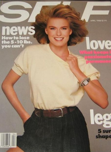 Vendela Kirsebom, Self Magazine April 1988 Cover Photo - United States