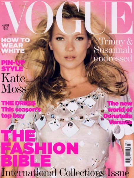 Kate Moss, Nikko Knight, Vogue Magazine March 2006 Cover Photo - United ...