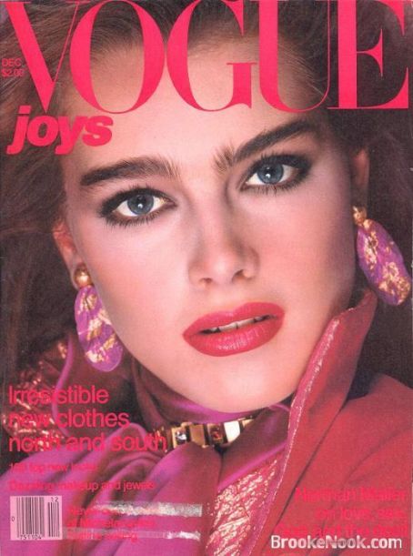 Brooke Shields, Vogue Magazine December 1980 Cover Photo - United States
